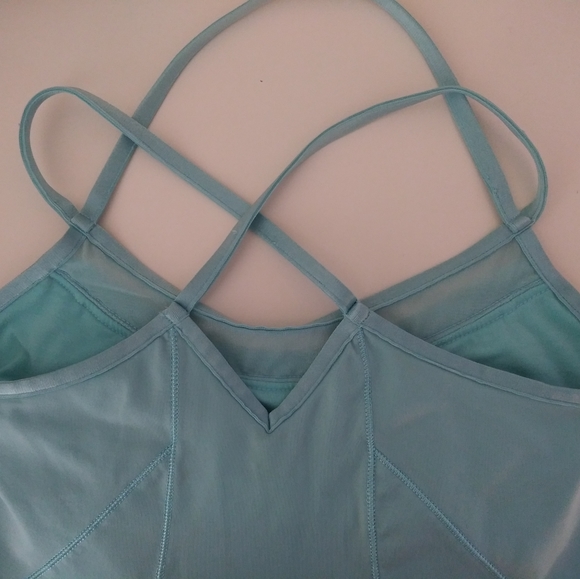 ALO Yoga CoolFit Tank Top Strappy Blue Small - Picture 6 of 10